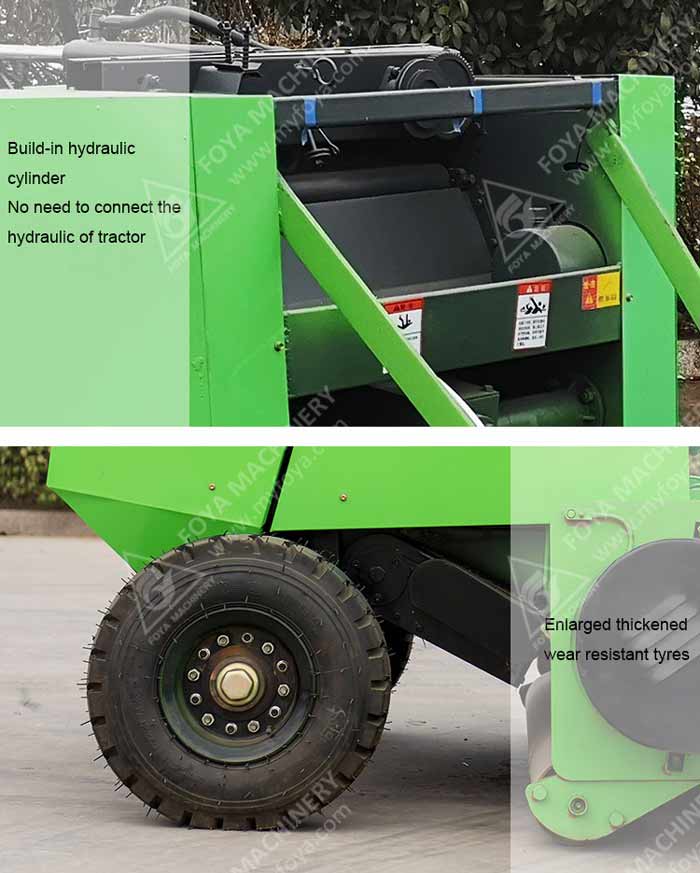 FOYA Mini Rice Wheat Combine Harvester in the field